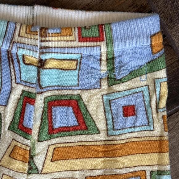 HOUSE OF SUNNY Pepperland Puzzle Print High Rise Knit Pants, Multi, 2 - Picture 5 of 13